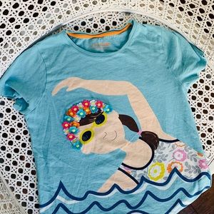 Boden tee with swimmer